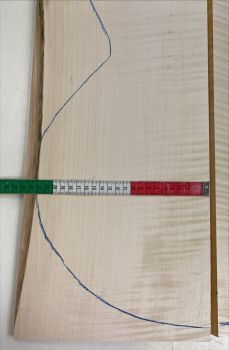 Preview: Boden & Zargen Ahorn, europ. Archtop Einzelstück #022